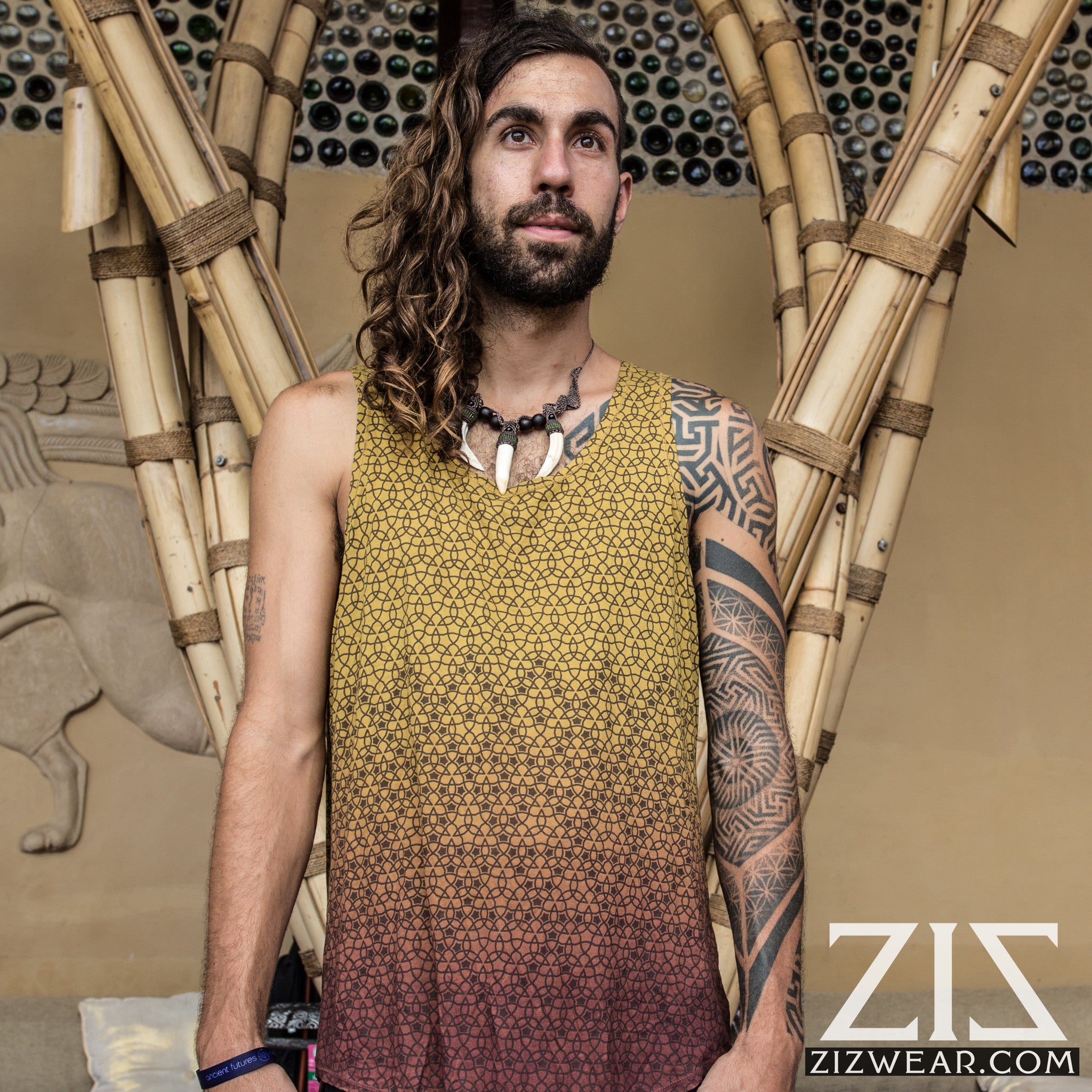 ZIZ Bali Totem Organic Racerback Singlet main image 1