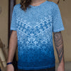 ZIZ Geomorph Organic Cotton & Bamboo Blend  T Shirt / Indigo Sky